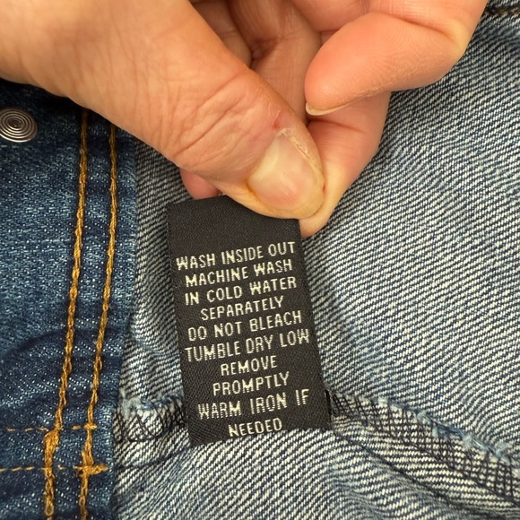 Highway Jeans Blue Denim Jacket with Rhinestones. - Picture 7 of 10